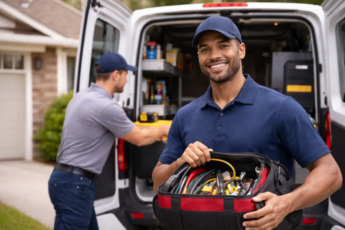 HVAC contractor getting work from online marketing